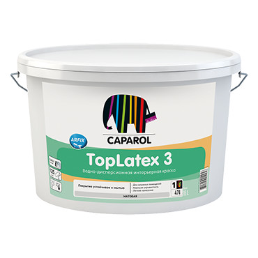 TopLatex 3 база1 10л Caparol краска ВД для внутренних работ